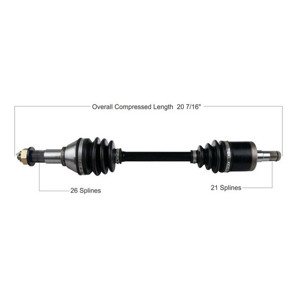 Tytaneum Front Left CV Axle 813-0054