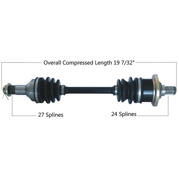 Tytaneum Front Left/Right CV Axle 813-0022 for Arctic Cat 400 4x4 VP 2006