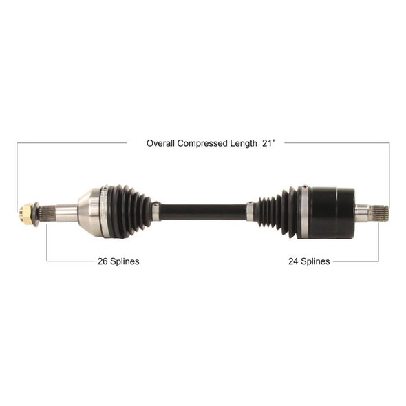 Tytaneum Rear Right HD CV Axle CAN-6077HD