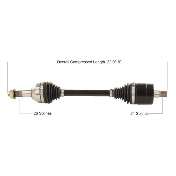 Tytaneum Rear Left HD CV Axle CAN-6076HD