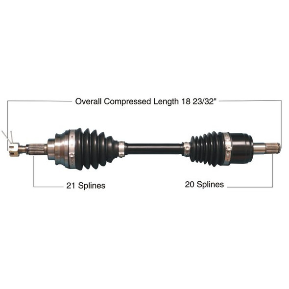 Tytaneum Front Left HD CV Axle 813-0266