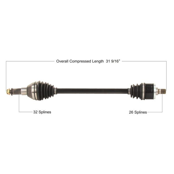 Tytaneum Front Left CV Axle KAW-7021 for Kawasaki Teryx KRX 1000 2020-2021