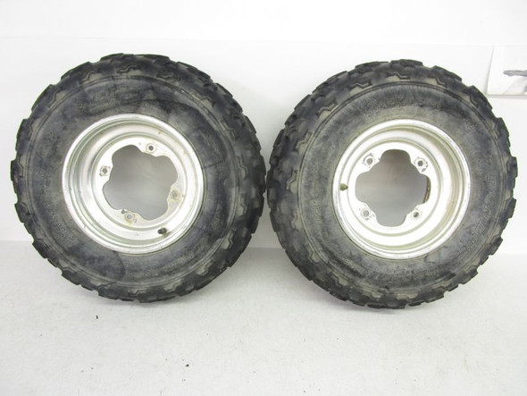 2001-2004 Yamaha Warrior YFM 350 Front Wheels Rims Tires 10x5.5 2XK-25180-12-YY