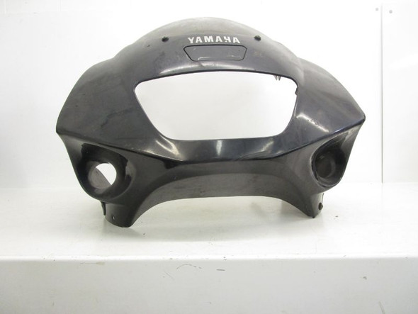 91 Yamaha FZR 600 Front Fairing and Windshield Black 3HE-2835G-50-KM 1991-1992