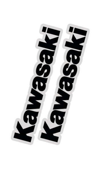 Factory Effex Kawasaki Universal Fork/Swingarm Stickers Black 09-44114