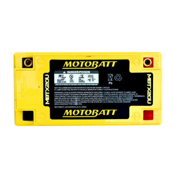 MotoBatt AGM Battery 84-85 for Honda VF1100S V65 Sabre 2001-12 GL 1800 Gold Wing