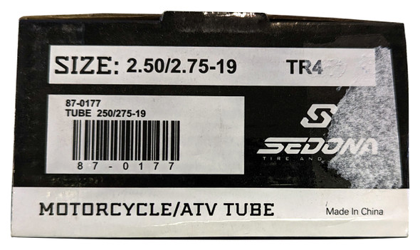 Sedona ATV Motorcycle Tire Tube 2.50/2.75-19 TR-4 Valve Stem 19" Tire