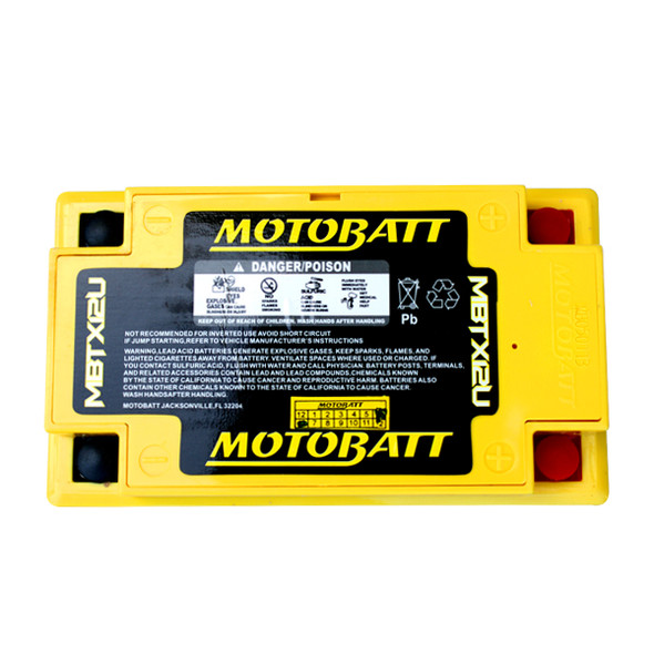 MotoBatt AGM Battery 2002-04 fits Kawasaki ZZR 600 2000-02 W 650 2009-12 ER6n