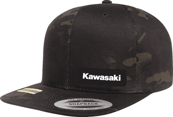 FX Kawasaki Snapback Hat Camo Black 27-86104