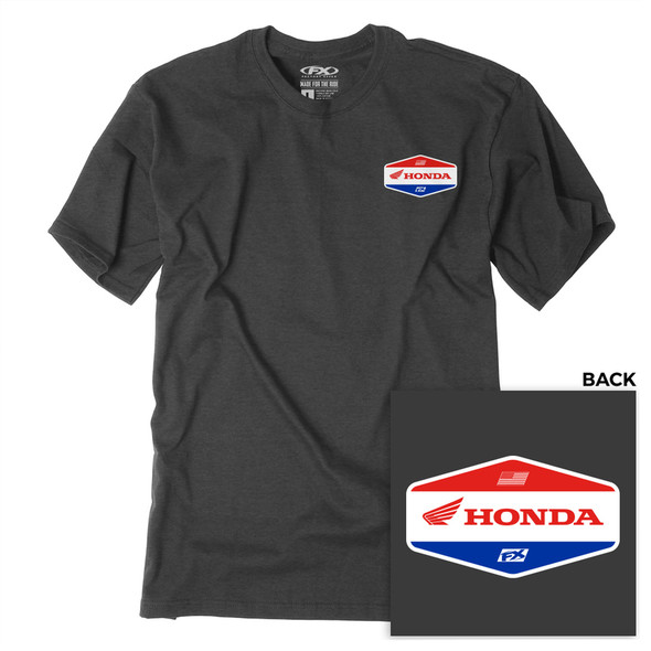 Factory Effex Honda Stadium Short Sleeve Shirt Charcoal