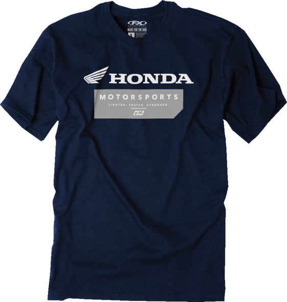 Factory Effex Honda Mission Short Sleeve Shirt Navy Blue