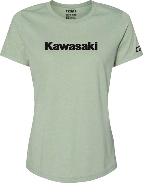 Factory Effex Kawasaki Women's Short Sleeve Shirt Light Green
