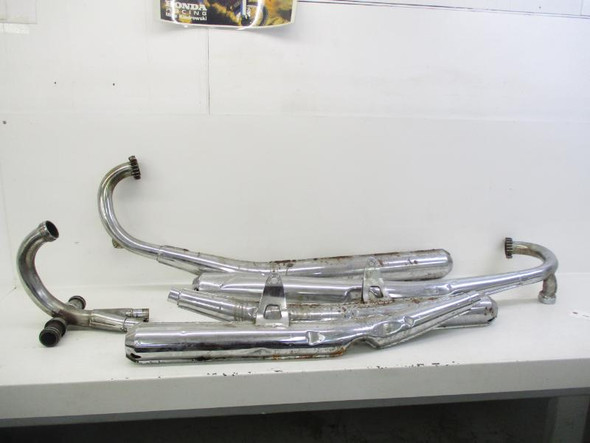 75 Suzuki GT 550 Triple Exhaust Left Right Front 1975-1976