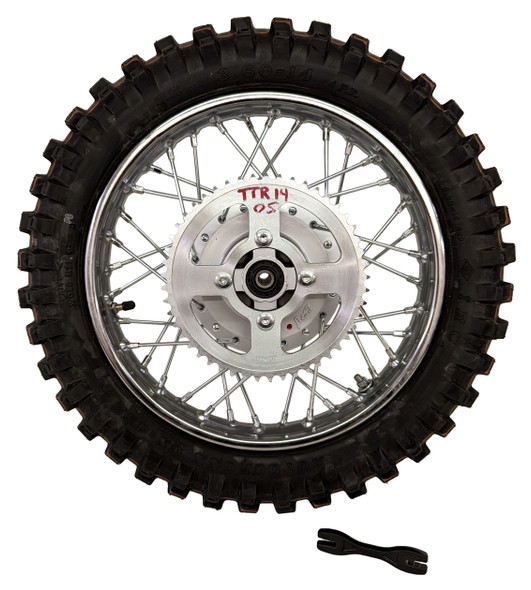 For Yamaha 00-01 ONLY TTR125 CRU 14" Rear Rim Wheel Sprocket Oversize Spoke Tire