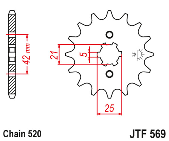 Fits Kawasaki 1989-94 KDX200 KDX250 JT High Carbon Steel 14T Front Sprocket