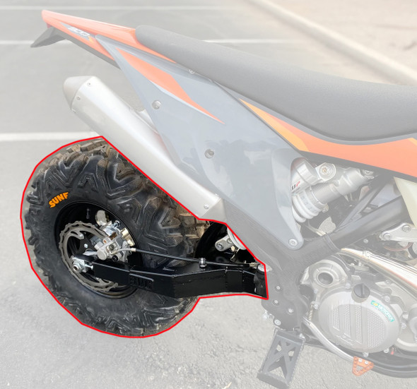 BVC Big Wheel Kit for KTM 350 15-24 EXC XC SX F Orange Fender Black Swing Kanati