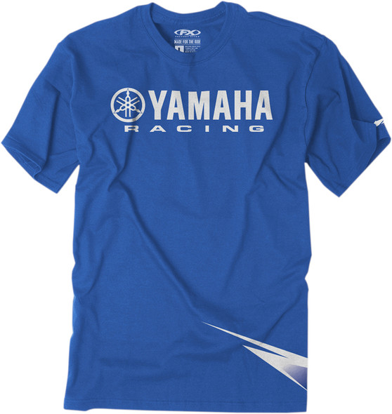 Factory Effex Yamaha Strobe Youth Short Sleeve Shirt Royal Blue