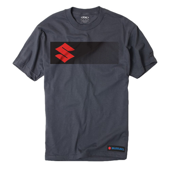 Factory Effex Suzuki S Bar Short Sleeve Shirt Charcoal