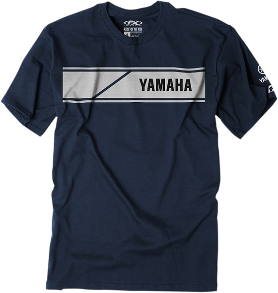 Factory Effex Yamaha Speed Block Short Sleeve Shirt Navy Blue