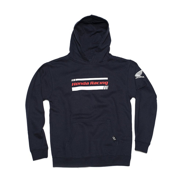 Factory Effex Honda Stripes Youth Pullover Hoodie Navy Blue
