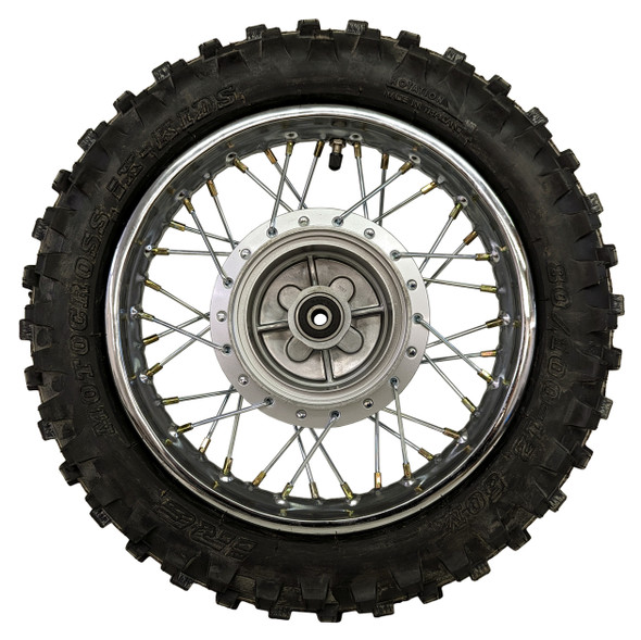 Complete Rear Rim Wheel Brake Sprocket Assembly w Tire for Yamaha TTR 110 TTR110