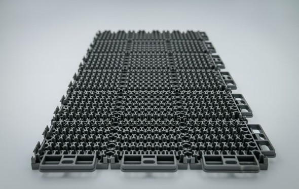 その他 Cal Caliber 8pc 9sf Grey ProTech XT Traction Flooring Tiles