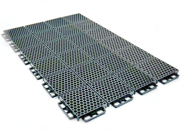 Caliber 24pc 27sf Grey ProTech XT Traction Flooring Tiles 13613-3