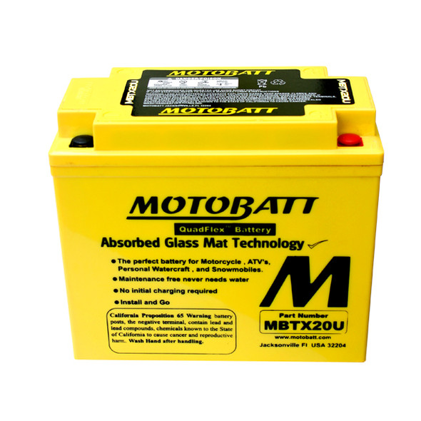MotoBatt AGM Battery 1986-2003 fits Harley Davidson Sportster 883 1200