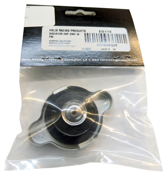 Helix Radiator Cap Zinc 16 PSI 1.1 Bar 212-1113