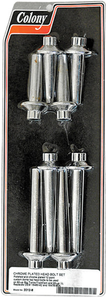 Chrome Headbolt Kit Colony 2012-8 replaces 16480-92,16478-85A