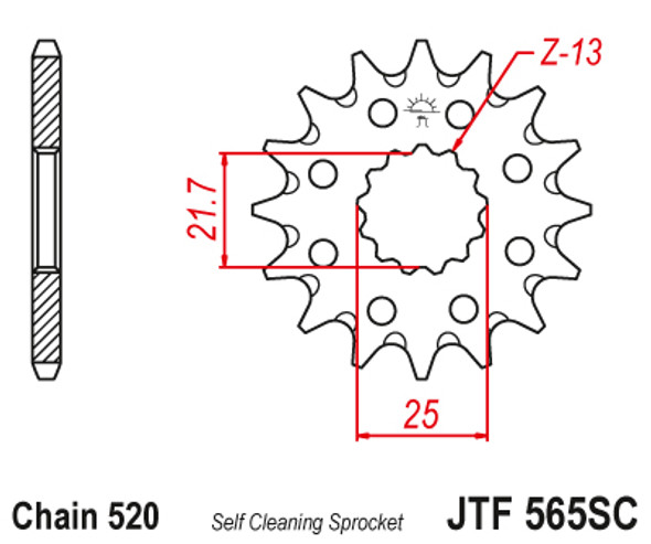 Fits Kawasaki 2002 03 04 05 06 07 08 KX250 KX 250 13T 13 Tooth JT Front Sprocket