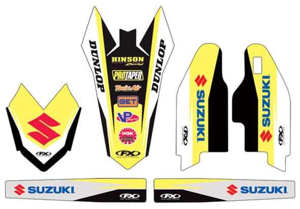 Factory Effex Sticker Trim Kit 19-50430 for Suzuki RMZ450 08-17