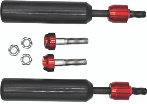 Red Stainless Steel Aluminum Delrin Shock Mount Sliders Santoro Fabworx SF50002