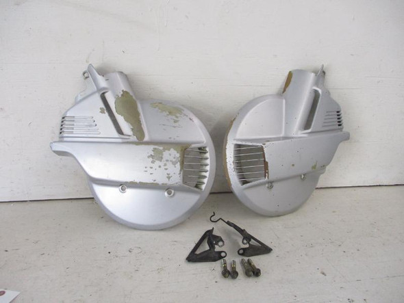 89 Honda GL 1500 Goldwing Front Brake Rotor Cover Guard Left Right 1988-1996 89 Honda GL 1500 Goldwing Front Brake Rotor Cover Guard Left Right 1988-1996