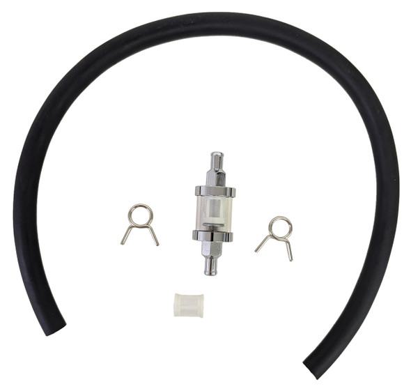 Inline 5/16" Fuel Filter Glass With Line fits Honda VF 500 700 750 1100c Magna