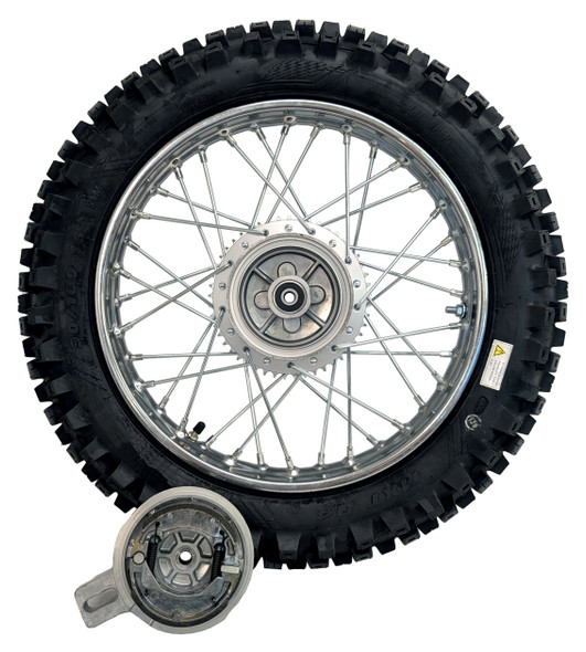 CRU Rear Rim Wheel Sprocket Oversize Spokes w/ Tire for Honda CRF 125FB 16" 1.60