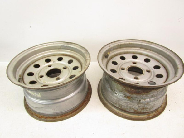 89 Yamaha YFM 350 Big Bear Aftermarket Front Steel Wheels 12x7 1989-1998