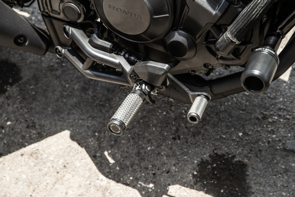 Slash Cut Pegs Footpegs Black Burly Brand B13-1204B