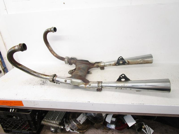 82 Honda CX 500C Exhaust Muffler Head Pipe 18310-449-000 1980-1982