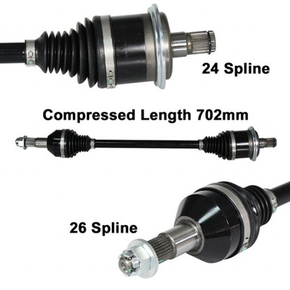 2012 13 14 15 fits Can-Am Renegade 1000 ArmorTech Rear +6" Left Extended CV Axle 2012 13 14 15 fits Can-Am Renegade 1000 ArmorTech Rear +6" Left Extended CV Axle