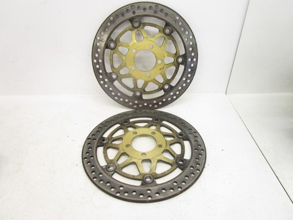 99 Kawasaki ZX6R Ninja Front Brake Rotors 41080-1442-A4 1998-2002 99 Kawasaki ZX6R Ninja Front Brake Rotors 41080-1442-A4 1998-2002