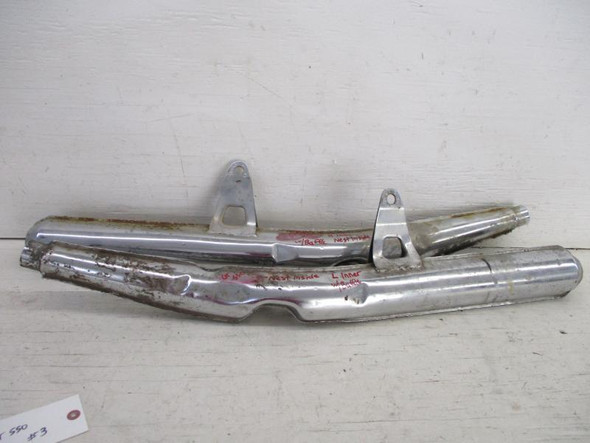 1973-1977 Suzuki GT 550 Left Right Inner Muffler Exhaust 14304-34621-H01 #3