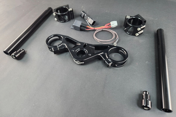 Voodoo Lowering Top Triple Clamp Clip-Ons VTTKITGSXR1L7 for GSXR1000 All 17-25 Voodoo Lowering Top Triple Clamp Clip-Ons VTTKITGSXR1L7 for GSXR1000 All 17-25