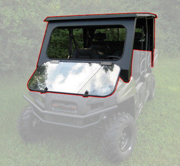 Steel Complete Cab Enclosure System NoDoor 17-23 for Polaris Ranger Crew XP 1000