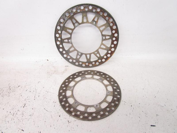 91 Suzuki RMX250 Brake Rotors Front Rear 59221-28C00 1989-1999 91 Suzuki RMX250 Brake Rotors Front Rear 59221-28C00 1989-1999