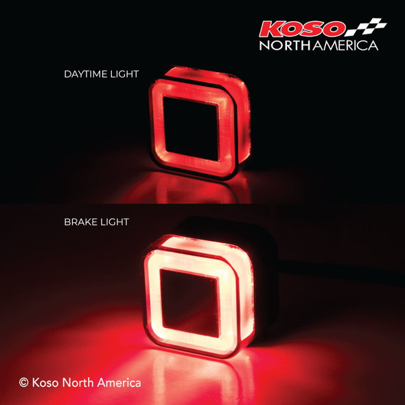 Koso GT-07 LED Tail Brake Light Red 2in HB042000