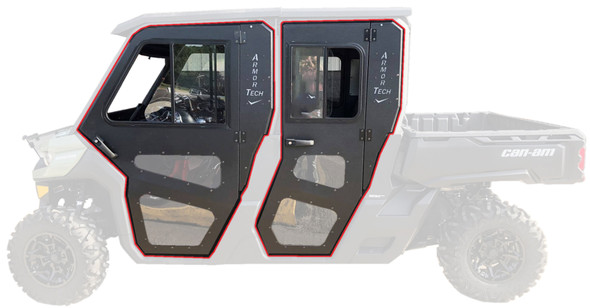 Steel Doors Only for Cab Enclosure for Can Am 2016-24 Defender Max HD 7 8 9 10