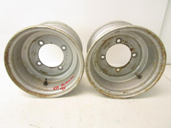 01 Polaris Scrambler 50 90 Rear Wheel Rims 8x5.5 0450749-385 2001-2002