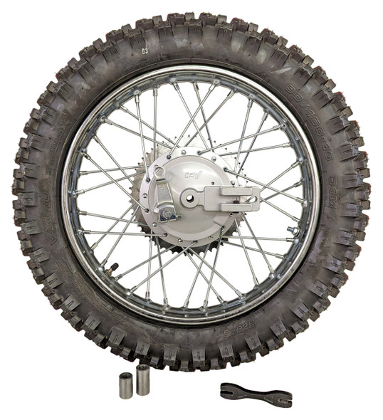 For Kawasaki 03-06 KLX125 16" Rear Rim Wheel Tire Oversize Spokes Brake Sprocket