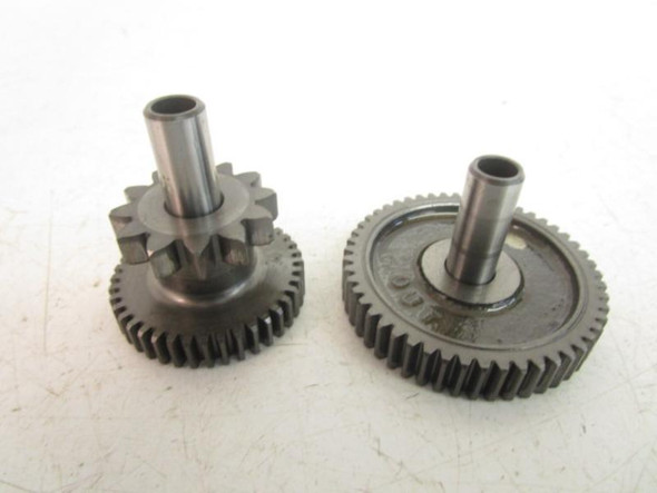 85 Honda VT 500C Shadow Starter Reduction Idler Gears 28101-MF5-000 1983-1986